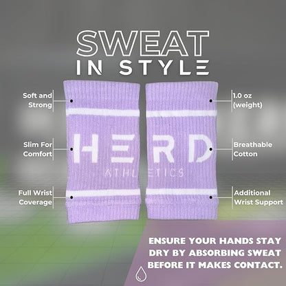 Cotton Wrist Sweatbands – Absorbent, Stretchable Bands for Men & Women – Sweat-Wicking, Anti-Chafing Support for Weightlifting, Cross Training, WODs, Tennis, Running & Fitness