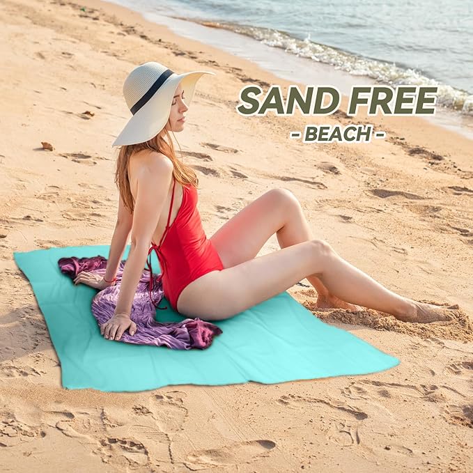 Microfiber Towel for Travel, Camping, Hiking, Backpacking, Shower – Quick Dry, Ultra Compact, Lightweight & Super Absorbent(Mint,51x27 in)