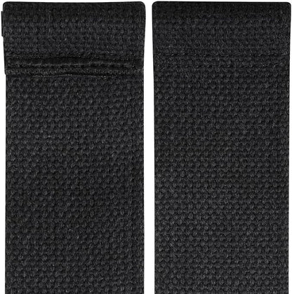 Gym Lifting Dowel Straps Neoprene Padded Wrist Wraps for Weight Training, Bodybuilding & Fitness – Wrist and Grip Support, 2 Pack (Jet Black)