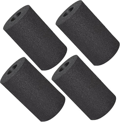 Foot Foam Pads Roller (5.5 * 3.1 * 3.1in), Olympic Weight Bench Foam for Inversion Table,Sit Ups,Leg Curl Press Attachment Extension (Black)