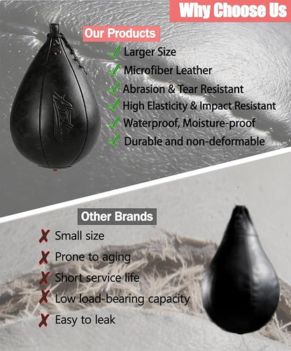 Boxing Speed Punching Bag MMA Training Speed Ball Hanging Swivel Reflex Bag Equipment Workout Kicking Martial Arts Home Gym Exercise Speedball