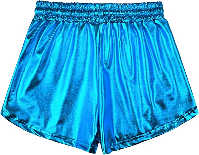 Perfashion Women's Metallic Shorts Summer Sparkly Hot Outfit Shiny Short Pants