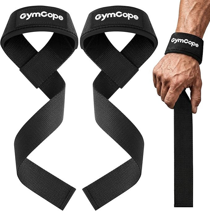 Lifting Wrist Straps for Weightlifting, Heavy Duty Wrist Straps for Deadlifts, Powerlifting, Bodybuilding and Strength Training, Secure Grip Support for Men Women 1 Pair