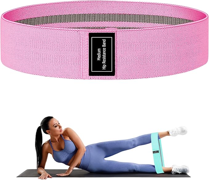 Resistance Bands, Fabric Workout Bands for Women & Men, Cloth Booty Resistance Loop Bands, Thick Squat Bands for Home Fitness, Gym, Yoga, Pilates for Butt Legs Thigh Hip Glute
