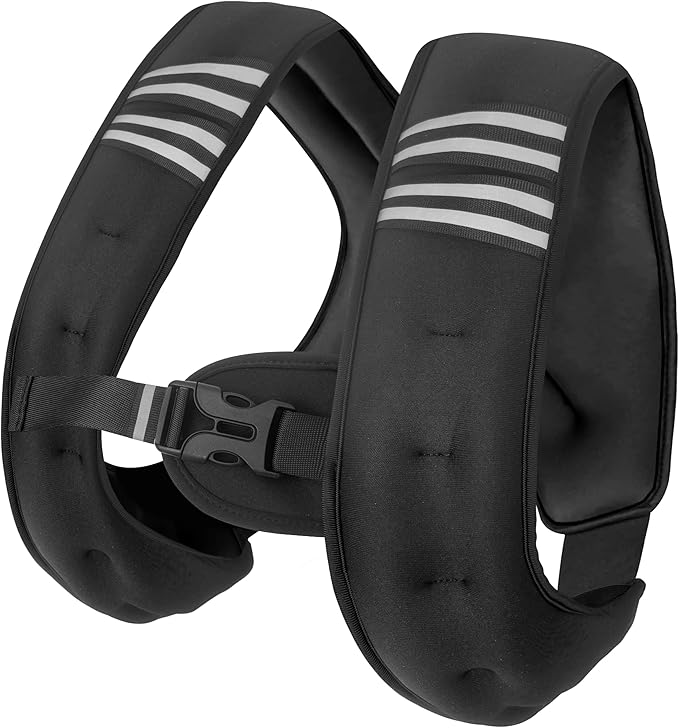 Weighted Vest Men or Women - 6lb/8lb/12lb/16lb/20lb/25lb/30lb Weights with Reflective Stripe, Weighted vest for Workout Equipment for Strength Training Night Running