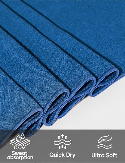 Heathyoga Yoga Mat Towel Non Slip for Hot Yoga Towel with Silicone Grip & Free Spray Bottle, 72"X26" Extra Large Microfiber Yoga Towel for Bikram, Pilates, Fitness