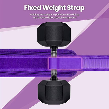 Hip Thrust Belt, Balency Hip Thrust Belt for Dumbbells Heavy, Booty Belt for Hip Thrust, Slip-Resistant Padding Hip Thrust Belt for Gym or Home Workouts, Hip Thrust Band for Dumbbell Kettlebell Plate