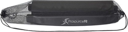 ProsourceFit Slide Board Mat for Exercise 6’ with End Stops, Booties & Carrying Bag for Low-Impact Indoor Home Workouts and Sports Training