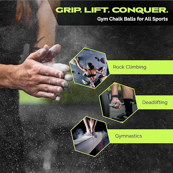 Rage Fitness Gym Chalk | Magnesium Carbonate Athletic Chalk for Excellent Grip - Gym Workout Grip Chalk for Weightlifting & Gymnastics.