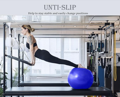 Soft Pilates Ball 9 Inch, Ideal Small Exercise Ball Between Knee Squeeze for Physical Therapy Yoga Core Medicine Abs Pt Bouncy, Mini Rubber Fitball Barre Workout Equipment for Women Men Kid Toddler