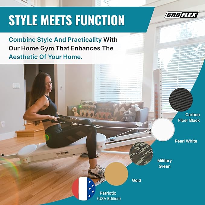 GR8FLEX Performance Gym for Total Over 100 Exercises, Multi-Functional Workout Machine, High Performance Strength Training, Cardio, and Full Body Fitness Equipment for Home Use