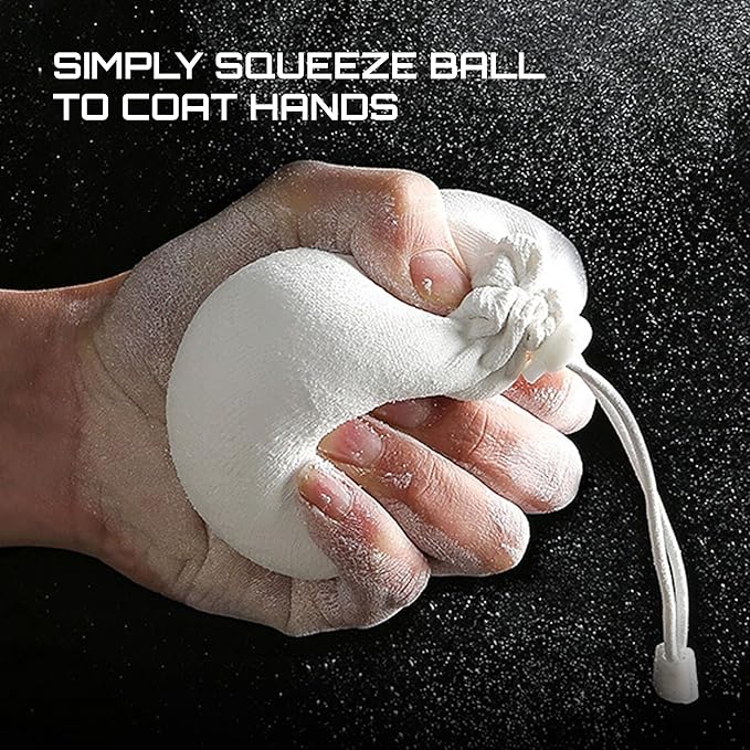 Beasty Chalk - Chalk Ball, 80 gram - Premium Gym Chalk in Refillable Sock - Non Toxic - Great for Climbing, Gymnastics, Weightlifting, Crossfit, Pool, Training