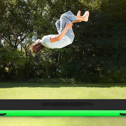 10ft/13ft/16ft/20ft Air Mat Tumble Track Inflatable Gymnastics Tumbling Track Mat with Electric Air Pump for Cheerleading/Practice/Beach/Park/Home use