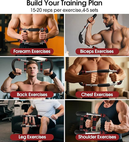 Twister Arm Trainer for Men, Adjustable 50-130Lbs Chest Workout Equipment, Arm Trainer, Twister Arm Trainer Portable Shoulder Strength Exerciser Machine for Fitness People