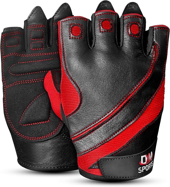 DXM SPORTS Workout Gloves for Men, Gym Weight Lifting Gloves with Wrist Support - Breathable, Anti-Slip Gloves for Exercise, Fitness, Cycling, Training, Outdoor Sports