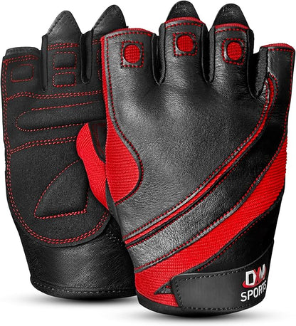 DXM SPORTS Workout Gloves for Men, Gym Weight Lifting Gloves with Wrist Support - Breathable, Anti-Slip Gloves for Exercise, Fitness, Cycling, Training, Outdoor Sports