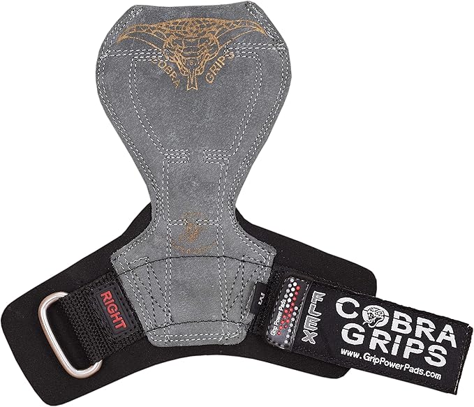 Cobra Grips Flex Model Weight Lifting Gloves Heavy Duty Straps Alternative Power Lifting Hooks for Deadlifts with Padded Wrist Wrap Support Bodybuilding