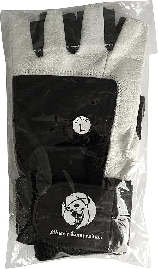 Gym Gloves with Wrist Support for Gym Workout, Crossfit,Weightlifting Black/White or Black Premium Quality Materials.