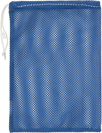 Champion Sports Mesh Equipment Bag – Heavy-Duty Nylon Drawstring Bag with Lock & ID Tag, Breathable Storage Sack for Balls, Swim Gear, Laundry & Toys, Multiple Sizes & Colors