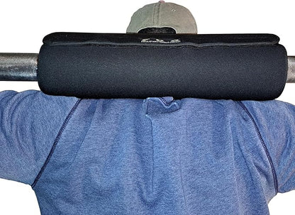 Force of Habit Barbell Pad, 16 Inch Olympic Bar Cushion, Thick Foam Core, Removable Washable Cover for Hip Thrust, Squat Protection, Shoulder and Trap Comfort