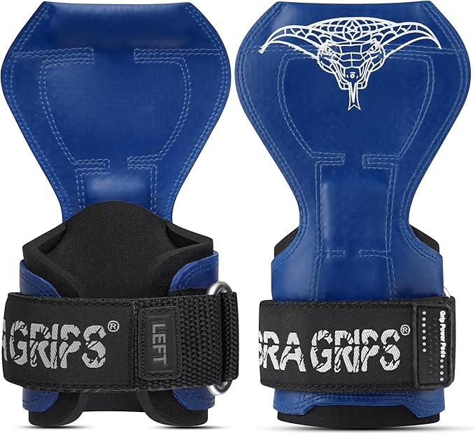 Cobra Grips PRO Weight Lifting Gloves Heavy Duty Straps Alternative with Power Lifting Hooks Padded Wrist Support for Deadlifts & Bodybuilding