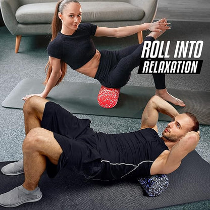 Yes4All High-Density EPP Round Back Roller Foam, Exercise Foam Roller for Yoga, Pilates & Stretching - 12, 18, 24, 36 inch