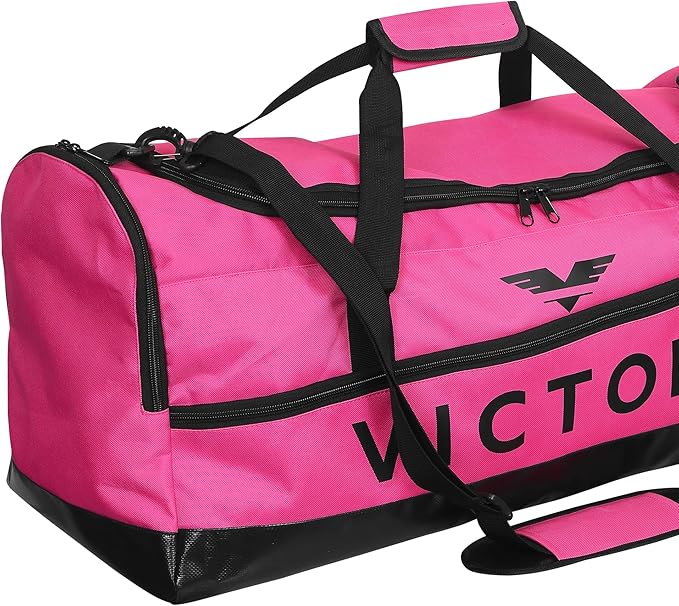 Large Breathable Duffle Bag for MMA Gear, Boxing Gear, Gym or other Sports (Pink)