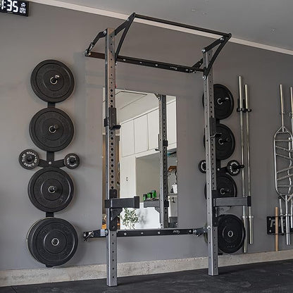 PRx Performance Profile® PRO Squat Rack 3x3 with Kipping or Multi-Grip Pull Up Bar, 89" or 95" Uprights As Seen On Shark Tank Wall Mounted Home Garage Gym Exercise System