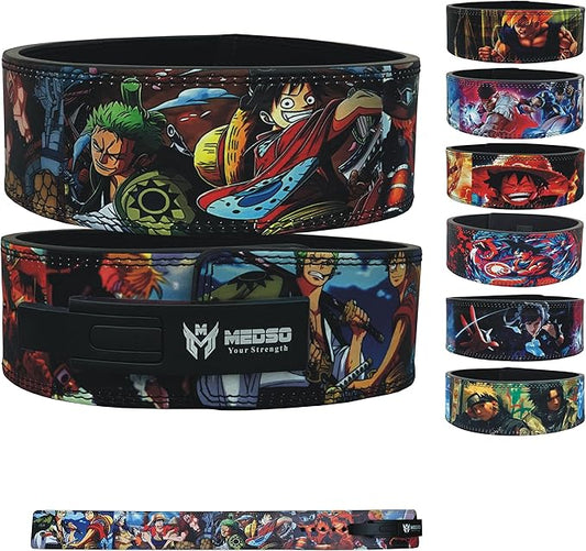 MEDSO Anime Weight Lifting Lever Belt, Lifting Blet for Squats,Deadlifts, Cross Training,Weightlifting, Bodybuilding for Perfect Back Support for Men Women