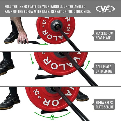 Valor Fitness Deadlift Wedge - Plate Change Assist - Weightlifting Workout Equipment – Max Weight Load 1000 lbs ea.- ED-DW…