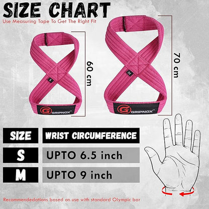 – Weight Lifting Straps Figure 8, Anti Slip Padded Wrist Support for Gym Workout Deadlift, Weightlifting, Powerlifting, Hand Bar Grip & Cross Training Strong Weightlifting Wrist Straps.