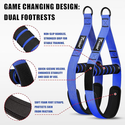 Pull Up Assistance Bands, Heavy Duty Resistance Bands with Handles, Exercise Band with Door Anchor, Adjustable Workout Band Set for Pull Up Bar, Full Body Strength&Muscle Training, Recovery, Home Gym