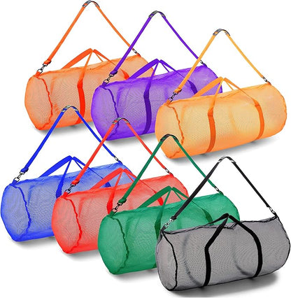 Champion Sports Mesh Duffle Bag – Oversized Breathable Gear Bag with Zipper & Shoulder Strap for Sports, Gym & Travel