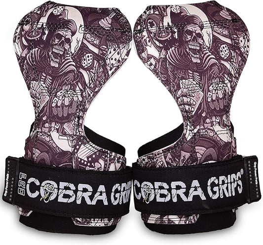 Cobra Grips PRO Weight Lifting Gloves Heavy Duty Straps Alternative with Power Lifting Hooks Padded Wrist Support for Deadlifts & Bodybuilding