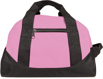 12" Duffel Bag Small Mini Travel Size Sports Gym Bag (Duffle Bag) (Pink)