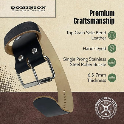 Hand-Dyed 3 Inch Single Ply Belts – Premium Support for Powerlifting and Weightlifting