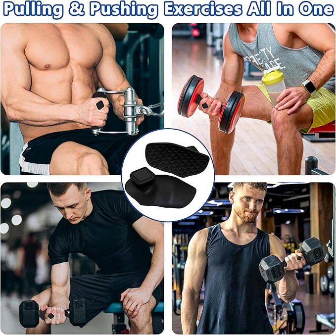 Silicone Gym Grips for Weight Lifting,Workout Gloves for Women Men Alternative,Anti Slip Gym Workout Grip,Rubber Gym Hand Grips-Weightlifting Grips Pad for Barbell,Pull Up,Ryptfit,Training