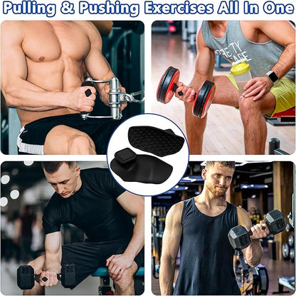Silicone Gym Grips for Weight Lifting,Workout Gloves for Women Men Alternative,Anti Slip Gym Workout Grip,Rubber Gym Hand Grips-Weightlifting Grips Pad for Barbell,Pull Up,Ryptfit,Training
