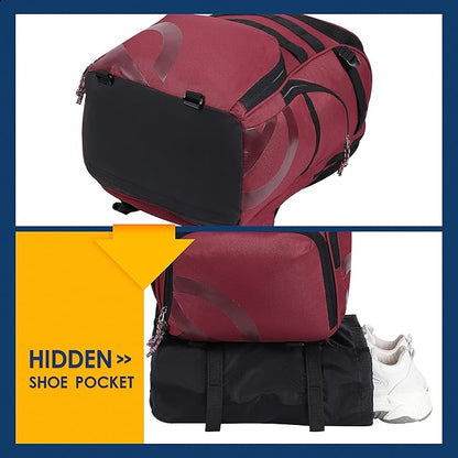 TRAILKICKER Basketball Bag Backpack with Ball Holder Multi-Sport Backpack for Soccer Volleyball Football Baseball Helmet