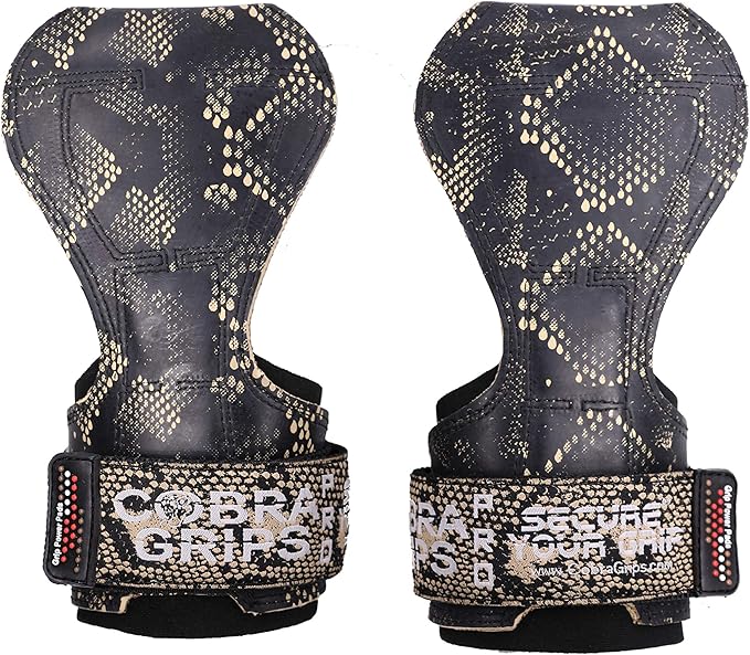Cobra Grips PRO Weight Lifting Gloves Heavy Duty Straps Alternative with Power Lifting Hooks Padded Wrist Support for Deadlifts & Bodybuilding