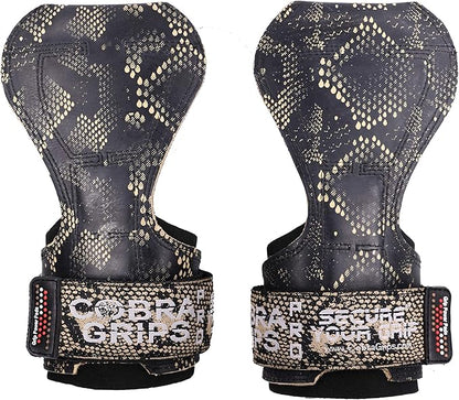 Cobra Grips PRO Weight Lifting Gloves Heavy Duty Straps Alternative with Power Lifting Hooks Padded Wrist Support for Deadlifts & Bodybuilding