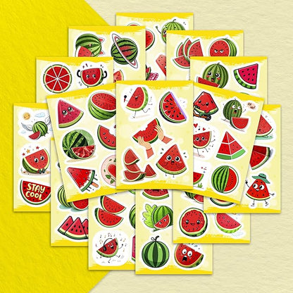 100Pcs Watermelon Stickers and Decals for Water Bottle, One in a Melon Stickers - Watermelon Party Supplies and Decoration - Melon Gifts - Gift for Women & Men