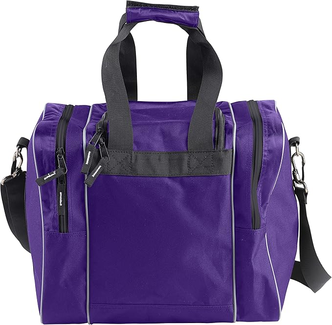 Athletico Bowling Bag for Single Ball - Single Ball Tote Bag With Padded Ball Holder - Fits a Single Pair of Bowling Shoes Up to Mens Size 14