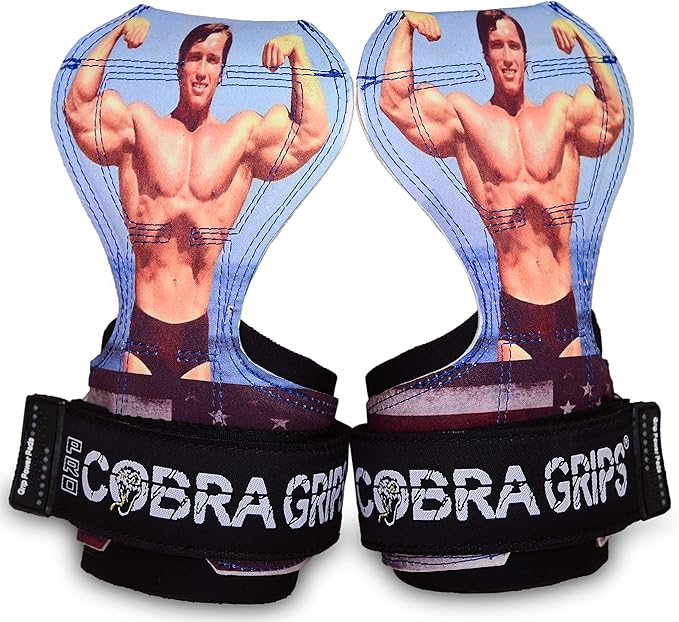 Cobra Grips PRO Weight Lifting Gloves Heavy Duty Straps Alternative with Power Lifting Hooks Padded Wrist Support for Deadlifts & Bodybuilding