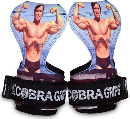 Cobra Grips PRO Weight Lifting Gloves Heavy Duty Straps Alternative with Power Lifting Hooks Padded Wrist Support for Deadlifts & Bodybuilding