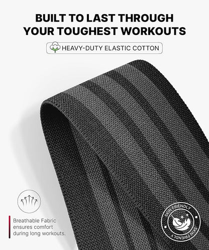 DMoose Fitness Knee Sleeves for Weightlifting (Pair) 78” Knee Wraps for Joint Support, Squats & Powerlifting - Gym Brace Straps for Joint Stability & Pain Relief, USPA & IPL Approved for Men and Women