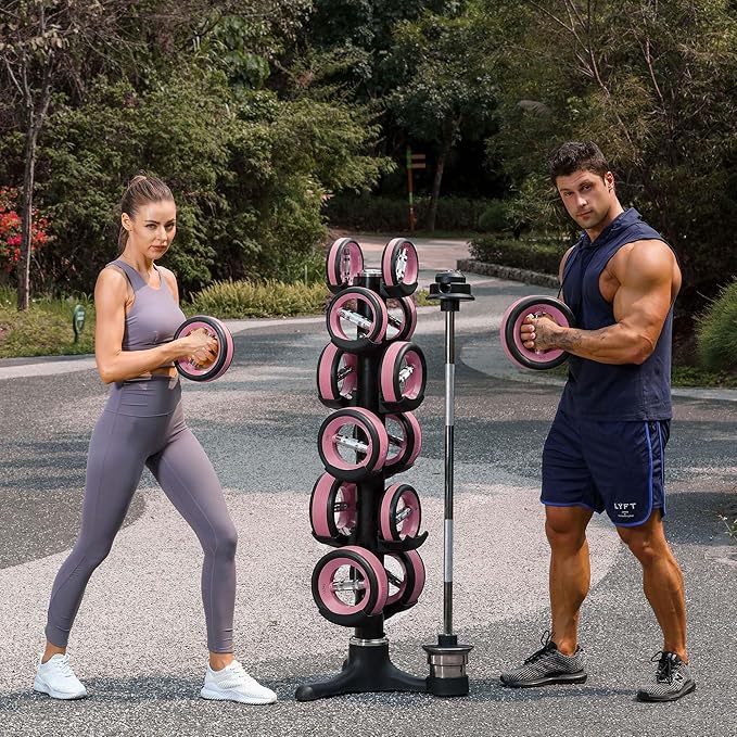 Dumbbell Weight Plates –Dual Purpose Ergonomic Fitness Equipment, Multifunctional Design for Strength Training, Full Body Workouts and Home Gym