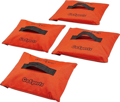 GoSports Sports Net Sandbags Set of 4 Weighted Anchors for Baseball Nets, Soccer Goals, Golf Nets, Football Nets, Hockey Nets and More