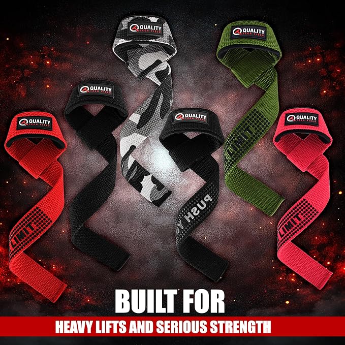 Genuine Leather Lifting Straps, Wrist Assistance for Heavy Pulls, Weightlifting Bodybuilding, Gym, Fitness Accessories, Strength Training, Powerlifting, & Deadlifts