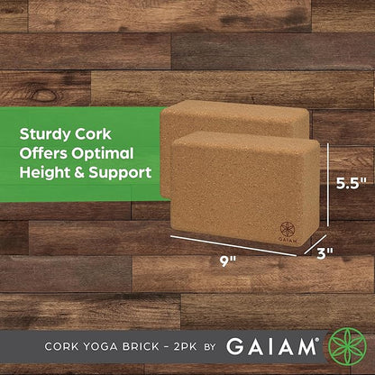 Gaiam Yoga Block - Supportive Latex-Free Eva Foam - Soft Non-Slip Surface with Beveled Edges for Yoga, Pilates, Meditation